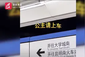 “公主请上车”， 昆明地铁为年轻人“整活”图片