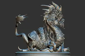 一种传统说法——蛇经历蟒、蚺、蛟、螭、虬后，方可化成真龙！图片