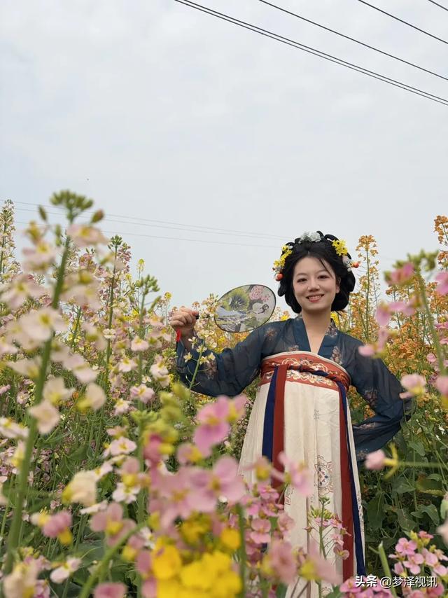 云梦县胡金店镇：花海遇国风 财神送好运