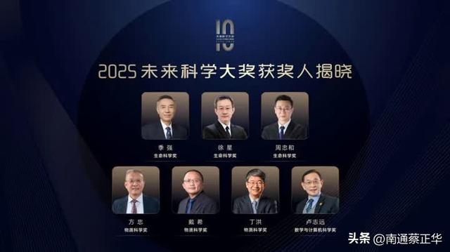 南通籍科学家获未来科学大奖
