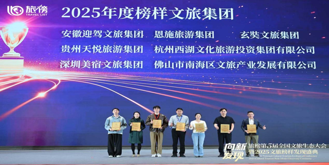恩旅集团荣膺全国“年度榜样文旅集团”荣誉称号