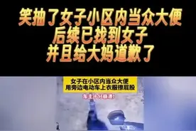 笑麻了！女子小区内大众排便后续，女子已找到，并亲自给大妈道歉图片
