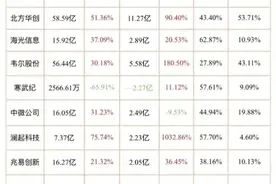 A股半导体行业10大龙头排名，及中报预增的芯片概念名单出炉！图片