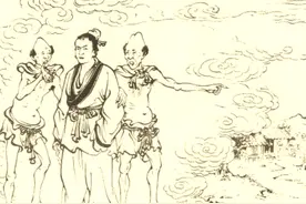 民间故事：木匠被小鬼带到地府来，阎王见状连忙说：赶紧送他回去图片