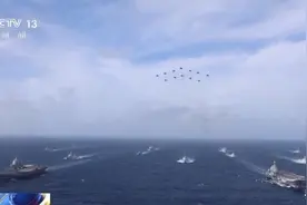 列强的滋味！中国首次亮相双航母战斗群：688个垂发，30万吨！图片