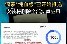 鸿蒙纯血版终于揭开了神秘的面纱，开始面向广大用户推送。图片