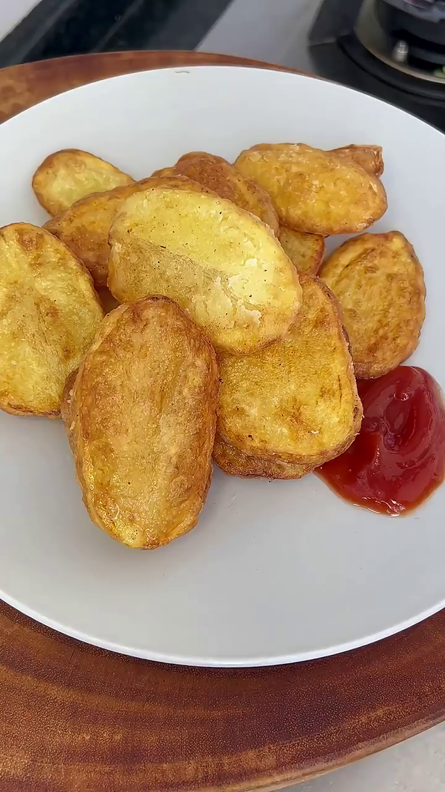 消化太快，自炸土豆块，解决肚子饿得太快的问题
