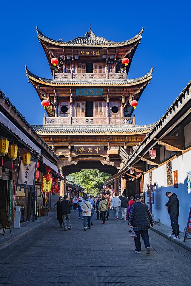 2024深秋四川行14 阆中古城2嘉陵江游船码头、华光楼、中天楼