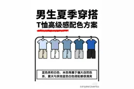 男生夏季穿搭T恤高级感配色方案图片