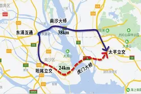 日均10万车流量？南沙大桥建成通车后，对虎门大桥有什么影响？图片
