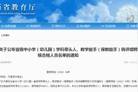 山西省教育厅关于公布省级中小学（幼儿园）学科带头人、教学能手（保教能手）转评续聘考核合格人员名单通知图片