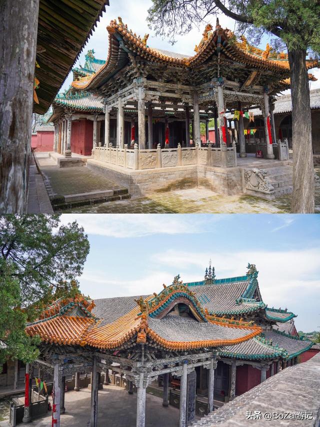 介休东岳庙，藏在小山村的明清古建，献殿斗拱木雕琉璃惊艳时光