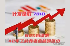 42年工龄，计发基数7010 ，2024 年4月黑龙江退休养老金能领多少？图片