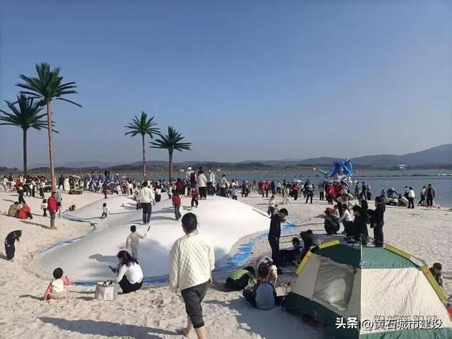 荒湖变银滩!黄石的内陆马尔代夫成湖北文旅新地标