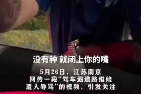 花臂男辱骂车主“滚出南京”，称法治社会救了你，警方通报来了！图片