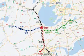 打造湖州铁路枢纽！规划乍嘉湖铁路和宜兴至湖州高铁图片