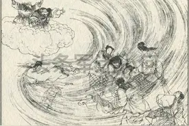 真武大帝收服龟蛇二将图片