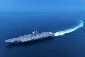 卫星过顶渤海湾，拍下福建舰诡异航迹，还有直径1公里的巨大水柱图片