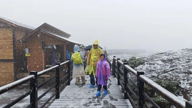 还在下！昆明轿子山今天这场大雪，根本停不下来！云南多地降温降雨来袭