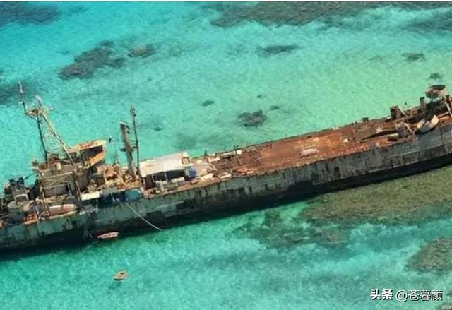 趴在中国仁爱礁9000多天的菲律宾军舰，如今已经再也拖不走了！