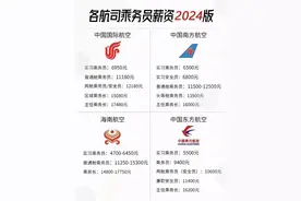 各航司乘务员薪资2024版，让我们了解一下各航空公司的待遇图片