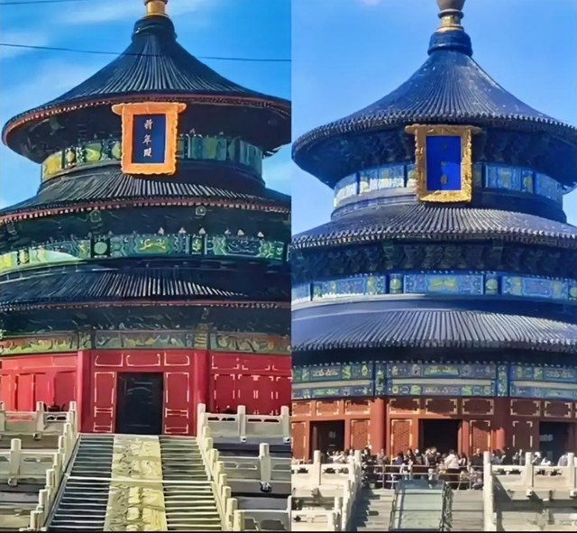 吴承言天坛大功告成！有多真？顺着台阶想走进大门头撞墙上那么真