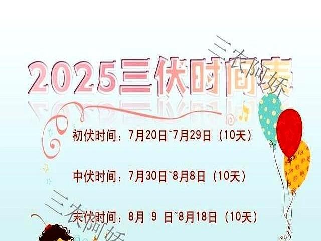 “早入伏凉得早。晚入伏热得跳”，7月20号入伏，入伏是早是晚？