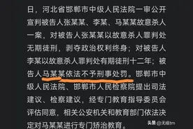 邯郸初中生被害案一审公开宣判，马某某为什么不予刑事处罚？图片