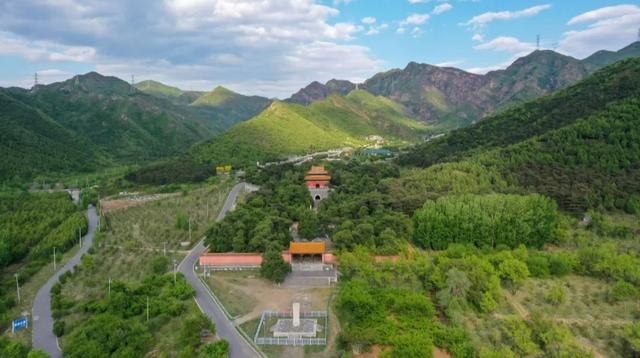明十三陵航拍图