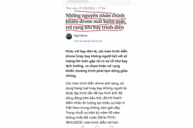 越南胡志明市无人机表演飞行时失控、坠落的主要原因，主办方解释图片