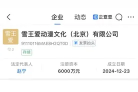 蜜雪冰城回应成立“雪王爱动漫”公司图片