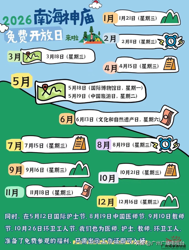 广州多家博物馆宣布：每月免费开放一天