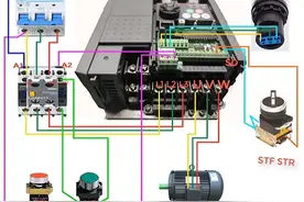 变频器各种控制电机电路，看了懂了这些你还不会变频器接线吗图片