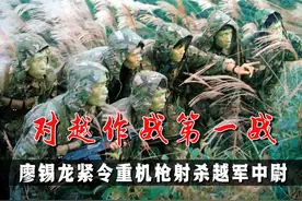 对越作战第一战，廖锡龙发现越军中尉军官，紧急命令重机枪射击图片