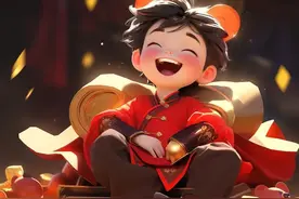 招财男孩头像，发大财行大运图片