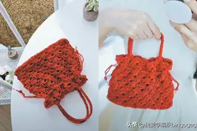 温婉雅致的闪亮小包，迷你扇花手拎包教程，一天完成一个没问题图片