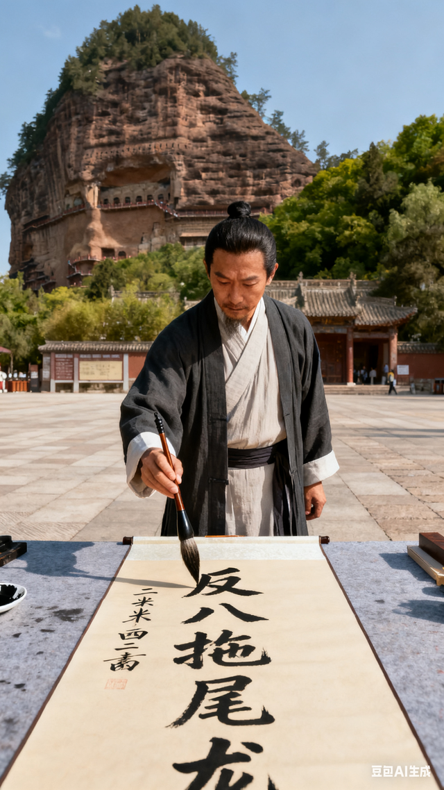 无双道龙赵小荣游记《 一笔祥龙行天下 》（七十六）麦积山记：