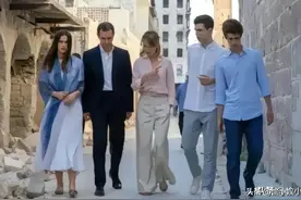 朋友们放心吧！叙利亚总统夫妇和他们的三个孩子，已经安全到家了图片