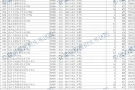 安徽省2024年普通高校招生普通高职（专科）批院校投档分数及名次（物理科目组合）图片