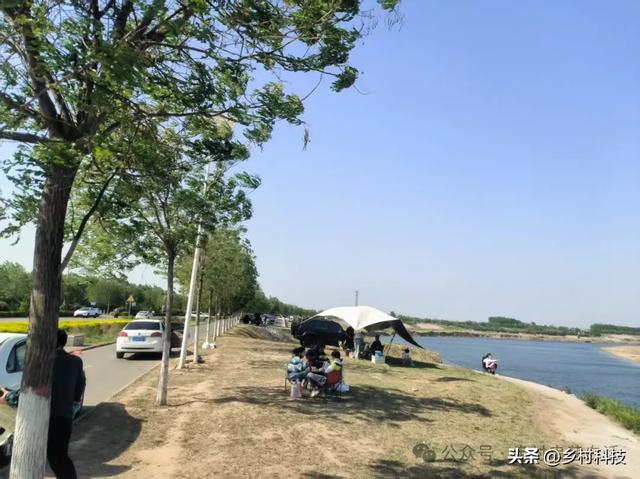打卡临潼畅心湾，车开到堤坝上露营烧烤，比黄河的乾坤湾还舒畅！