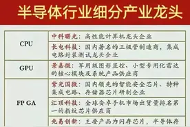半导体细分龙头股+创业板上市公司龙头汇总+华为代理概念股图片