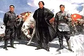 毛主席作并书《清平乐•六盘山》，笔墨缭绕，大气磅礴图片