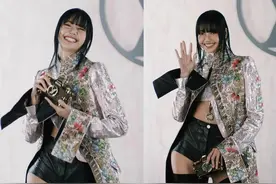 LV大秀这一夜，Lisa花哨得像只孔雀，刘亦菲宋茜却没有沦为布景图片