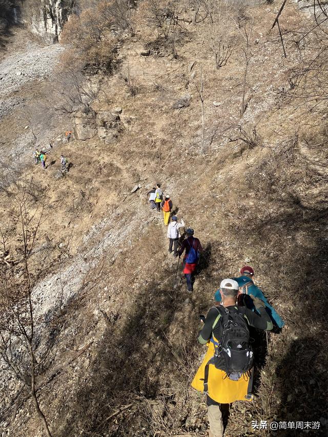 21）徒步山西阳城蟒河指柱山，冬日山野之行，把疲惫，留在上山的