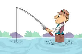 男子钓鱼没钓着却用石头砸中一条！网友：这是引路鱼还是酸菜鱼图片