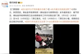 门票售罄！初六前可以不用来看兵马俑了图片