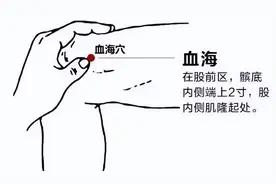 每周一穴：血海穴，活血化瘀，通畅气血，是人体自带的“补血药”图片