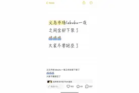 “义乌市场LABUBU一夜之间全下架”，当地商家称被严查，市监局：一直严打盗版图片