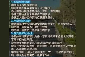 英语四六级分数不同的差异图片