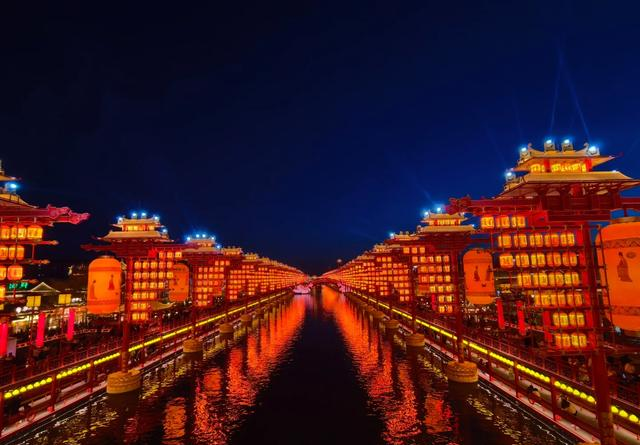 河北又一景区火了，被誉为北方水上大唐不夜城，夜游赏景超震撼